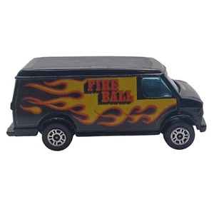 Vintage Corgi Junior Custom Van Fire Ball 1/64 Diecast Plastic Chevrolet - Picture 1 of 6