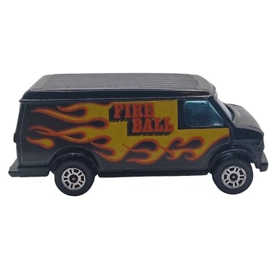 Vintage Corgi Junior Custom Van Fire Ball 1/64 Diecast Plastic Chevrolet - Image 1 of 4