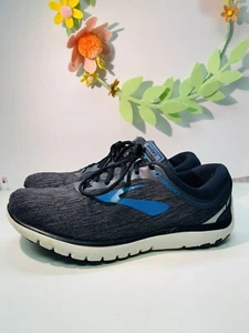 Brooks Mens Pureflow Running  Sneakers Black Gray Blue 1102751D011 Size 11.5 - Picture 1 of 7
