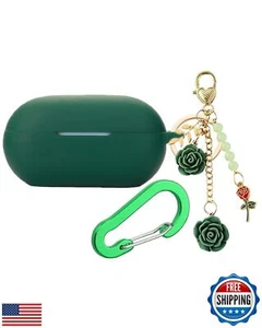 Beats Solo Buds Case Cover With Flower Keychain - Cute Soft Silicone Shockpro - Picture 1 of 5