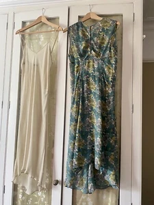 Joseph Watercolor Floral Printed Silk Sleeveless Battersea Dress Size S - Picture 1 of 12