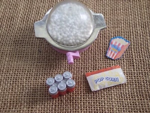 Vintage Tyco Kitchen Littles Popcorn Popper Soda Movie Snacks Lot - Picture 1 of 5
