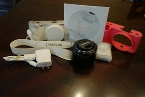Samsung NX300M digital Camera White. Include Lens 20-50mm - Picture 1 of 7