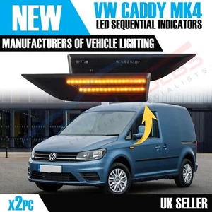 2x LED Sequential Dynamic Indicators Side Marker VW Caddy MK4 Side Repeater - Picture 1 of 5