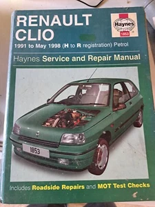 Renault Clio (Petrol) 1991-1998 Haynes Workshop Manual. 1853 - Picture 1 of 2
