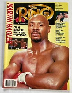 Vtg The Ring Boxing Magazine Marvin Hagler September 1990 - Picture 1 of 4
