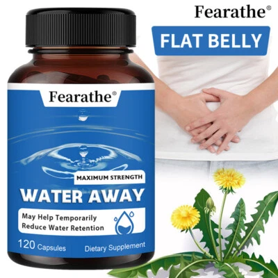FEARATHE Water Away per alleviare gonfiore e gonfiore - Capsule diuretiche