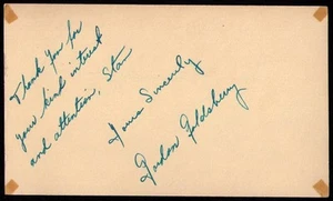 1949-1951 Chicago White Sox Gordon Goldsberry '51 GOVERNMENT POSTCARD GPC SIGNED - Picture 1 of 2