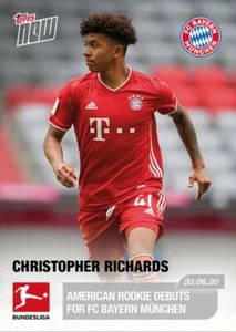 Topps Now 2019-20 Christopher Richards Bayern Munich #189/1323 - Picture 1 of 3