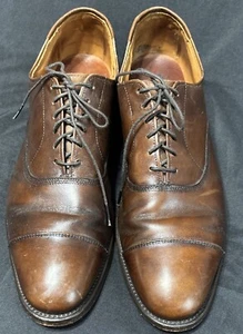Allen Edmonds Park Avenue Men’s 11.5 A Narrow Mahogany Leather Dress Shoes Brown - Bild 1 von 10