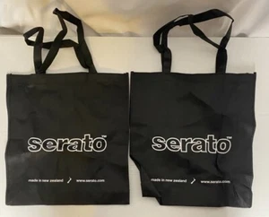 Juego de 2 bolsas de DJ Serato negras con asas artículos raros de coleccionistas nuevas sin usar 2008 - Imagen 1 de 5