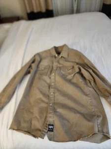 Camisa de trabajo Real Ranch ropa de trabajo occidental de lona pesada perla a presión para hombre XLT 🔥 - Imagen 1 de 13