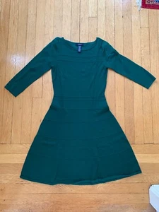 NEU ohne Etikett: CHAPS Langarmkleid Waldgrün, Gr. XS, knielanger Saum - Bild 1 von 4