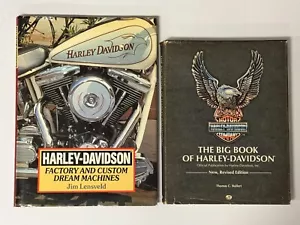 Lote de 2 libros de mesa de centro Harley-Davidson historia y fotografías de motocicletas - Imagen 1 de 16