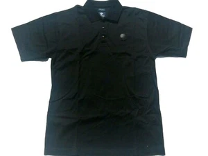 PEBBLE BEACH Short Sleeve Performance Polo Black Embroidered Shirt Size Medium - Picture 1 of 4