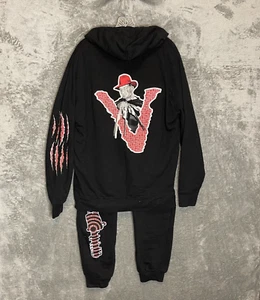 Unisex 2 Piece Sweatshirt Jogger Set Freddy Krueger vs Jason Halloween Large - Picture 1 of 18