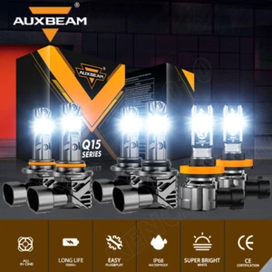 6x AUXBEAM CANBUS LED Headlight Hi-Lo Beam Fog White For Toyota Matrix 2009-2014 - Picture 1 of 12