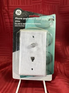 GE Wall Jack Phone Mount TL26294 WHITE NEW SEALED - Picture 1 of 3