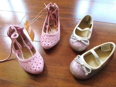 GYMBOREE ~ New! NWT Toddler's 4 ~ Lot of 2! VEGAN Maryjane Rainbow Dress Shoes - Image 1 of 4