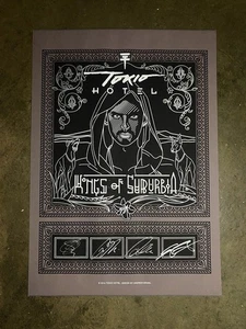 Tokio Hotel Autographed Signed Limited Poster Print Kings Of Suburbia 2014 Band - Picture 1 of 7