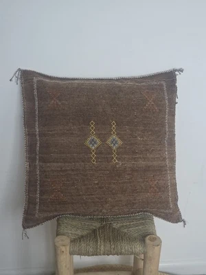Moroccan Cactus Sabra Silk Handmade Pillows Cushion Cover, Boho, Berber - Image 1 of 4