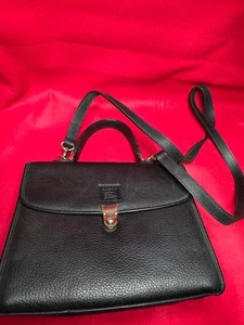 Burberry Leder Handtasche schwarz 2-Wege Schulter mit Karo innen - Bild 1 von 4