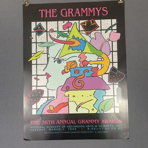 Peter Max - The Grammys, 36th Annual Grammy Awards (1994) 18" x 24" Poster Print - Bild 1 von 1