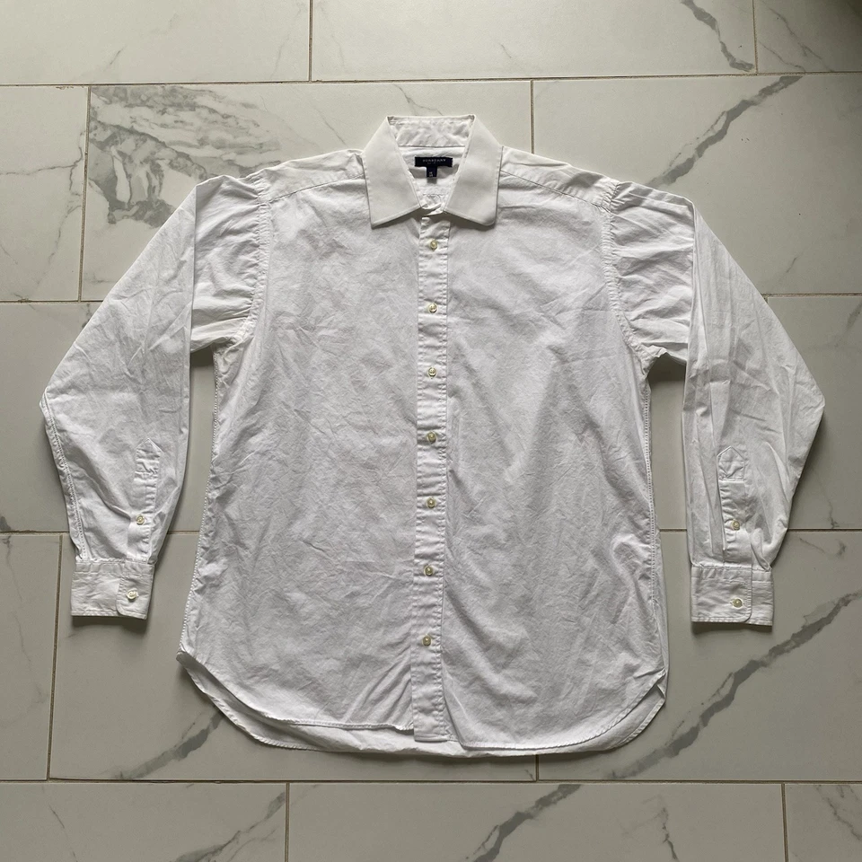 Burberry London White Button Down Dress Shirt Long Sleeve Size 16 - Image 1 of 4