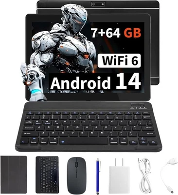 Veidoo Tablet Android 10 Pollici, 2GB RAM 32GB Storage, IPS HD Touch, USATO - Immagine 1 di 4