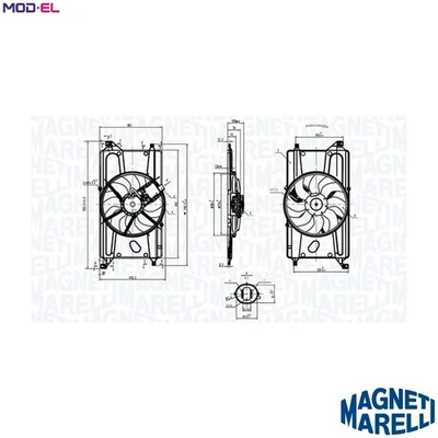 FAN ENGINE COOLING 069422900010 FOR FORD FOCUS/II/Van/Turnier/Convertible 1.6L - Image 1 of 4