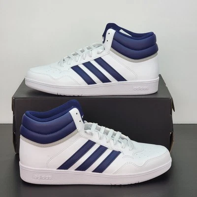 Adidas Hoops 4.0 Mid Men's Size 9.5 Athletic Shoes White Basketball Sneakers - Image 1 of 4