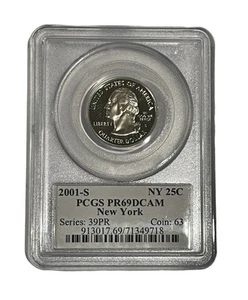 2001-S New York State Quarter PR69DCAM (12253) - Picture 1 of 4
