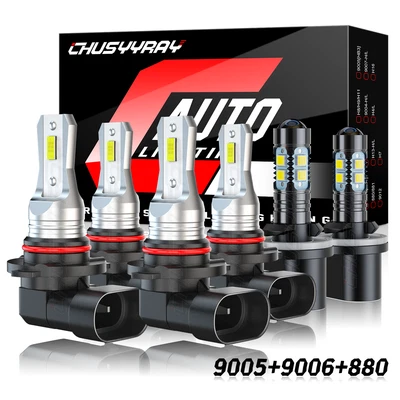 6x White LED Headlight Hi/Low Beam Fog Light Bulbs Kit For Saturn Vue 2002-2007 - Image 1 of 4
