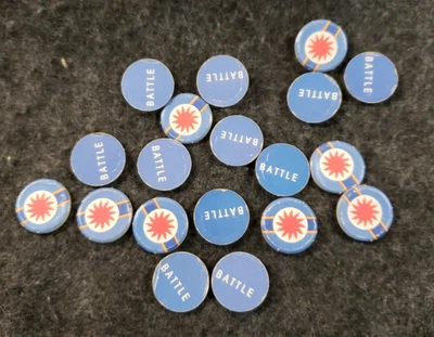 Fortress America MB BLUE Markers Replacement Game Parts QTY 19.......... (SB5) - Image 1 of 4