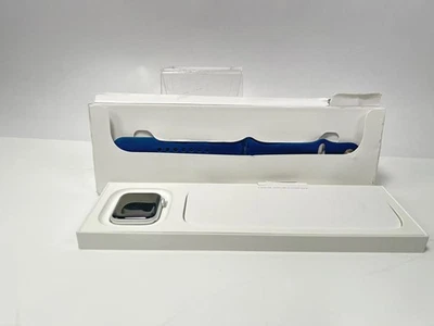 Apple Watch SE (2nd Gen) [GPS 40mm] Silver Aluminum Case w/Storm Blue Sport Band - Image 1 of 2