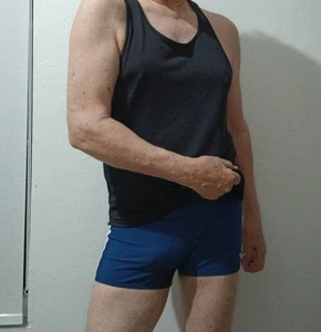 Vintage Speedo Men's Swimming Trunks XL Blue - Picture 1 of 7
