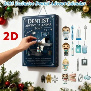 2025 Dentist Advent Calendar – 24 DaysChristmas Countdown with Dental O-rnaments - Picture 1 of 17