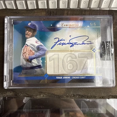 2023 Fergie Jenkins Topps Luminaires Masters Of Mound Autograph Card 5/5 - Image 1 of 4