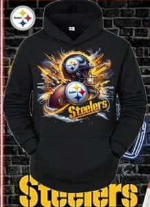 Pittsburg Steelers Chiefs Fan Hoodie, Kapuzensweatshirt Trikot - Erwachsene und Jugendliche - Bild 1 von 3