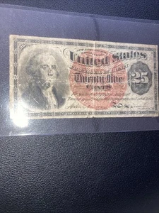 1863 25 Cents Fractional Currency Note - Picture 1 of 4