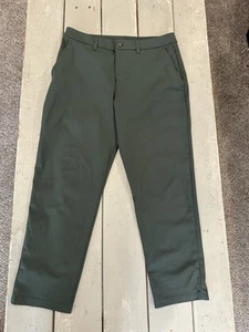 Lululemon ABC Classic Fit Trouser  Warpstreme Pants Grey Eucalyptus Mens 32x27 - Picture 1 of 5