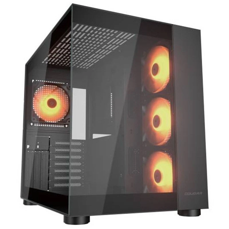 COUGAR FV150 RGB (BLACK) - PC CASE MID TOWER CUBE - PANNELLI TRASPARENTI - VENTO - Immagine 1 di 1