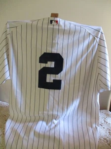 DEREK JETER AUTHENTIC MAJESTIC 54 NEW YORK YANKEES ON FIELD HOME 2008 JERSEY NWT - Picture 1 of 7