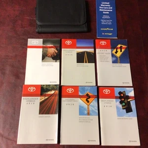 2016 TOYOTA HIGHLANDER "HYBRID" OWNERS MANUAL REF NAV MAINT GUIDES CASE ALL - Picture 1 of 6