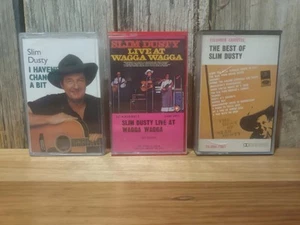 3 x Vintage Slim Dusty Cassette Tapes VGC Haven't Changed, Best Of, Live @ Wagga - Picture 1 of 3