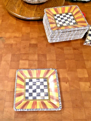 Platos de ensalada Mckenzie Childs Festoonery de 7" Foto 1 de 4