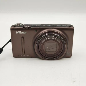 JUNK Nikon COOLPIX S9500 Brown Digital Camera 18.1MP Compact 22x zoom - Picture 1 of 24