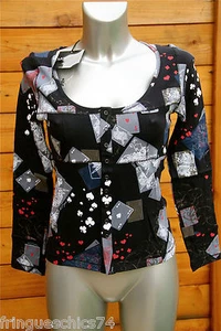 joli gilet cardigan stretch MC PLANET taille 44 NEUF ÉTIQUETTE * haut de gamme * - Imagen 1 de 4