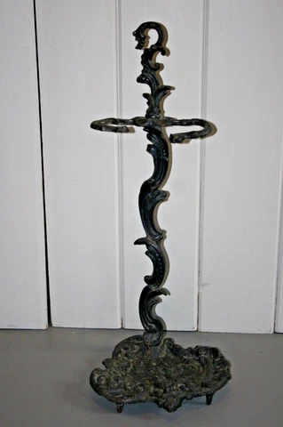 Antique Victorian Cast Iron Cane / Umbrella Stand Holder Cover