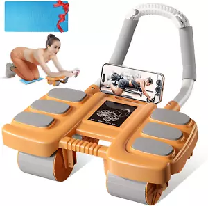 Bauchroller,Fitnessgeräte Für Zuhause,Bauchmuskel-Trainingsrad mit Automatic Reb - Bild 1 von 7